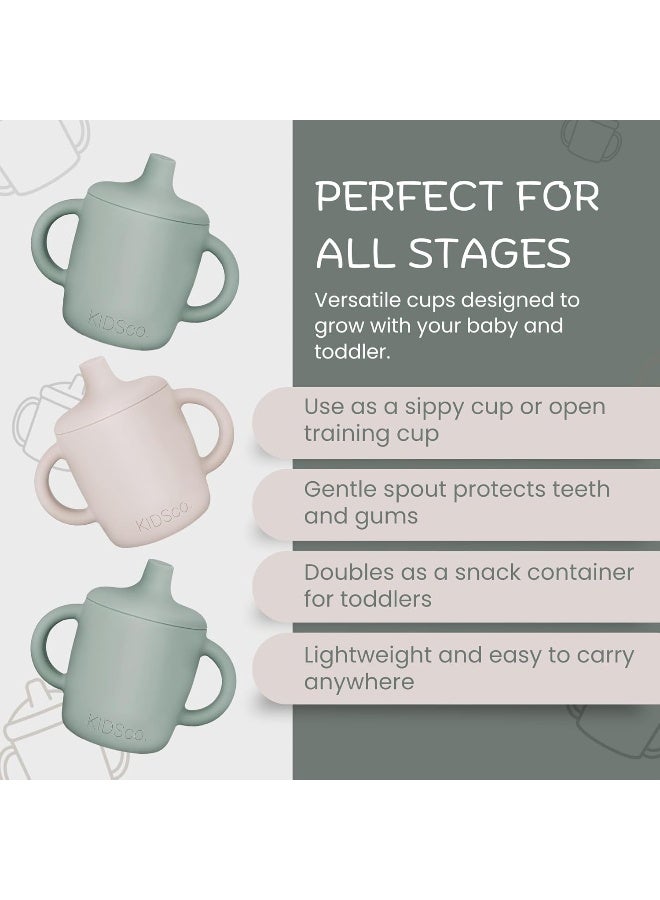 KIDSco. Silicone Sippy Cup and Training Cup for Baby 6 months+ - Image 3